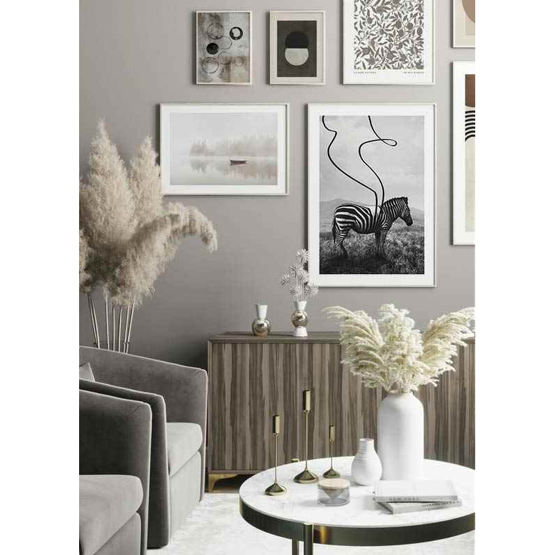 Poster Gallerix Abstract Zebra