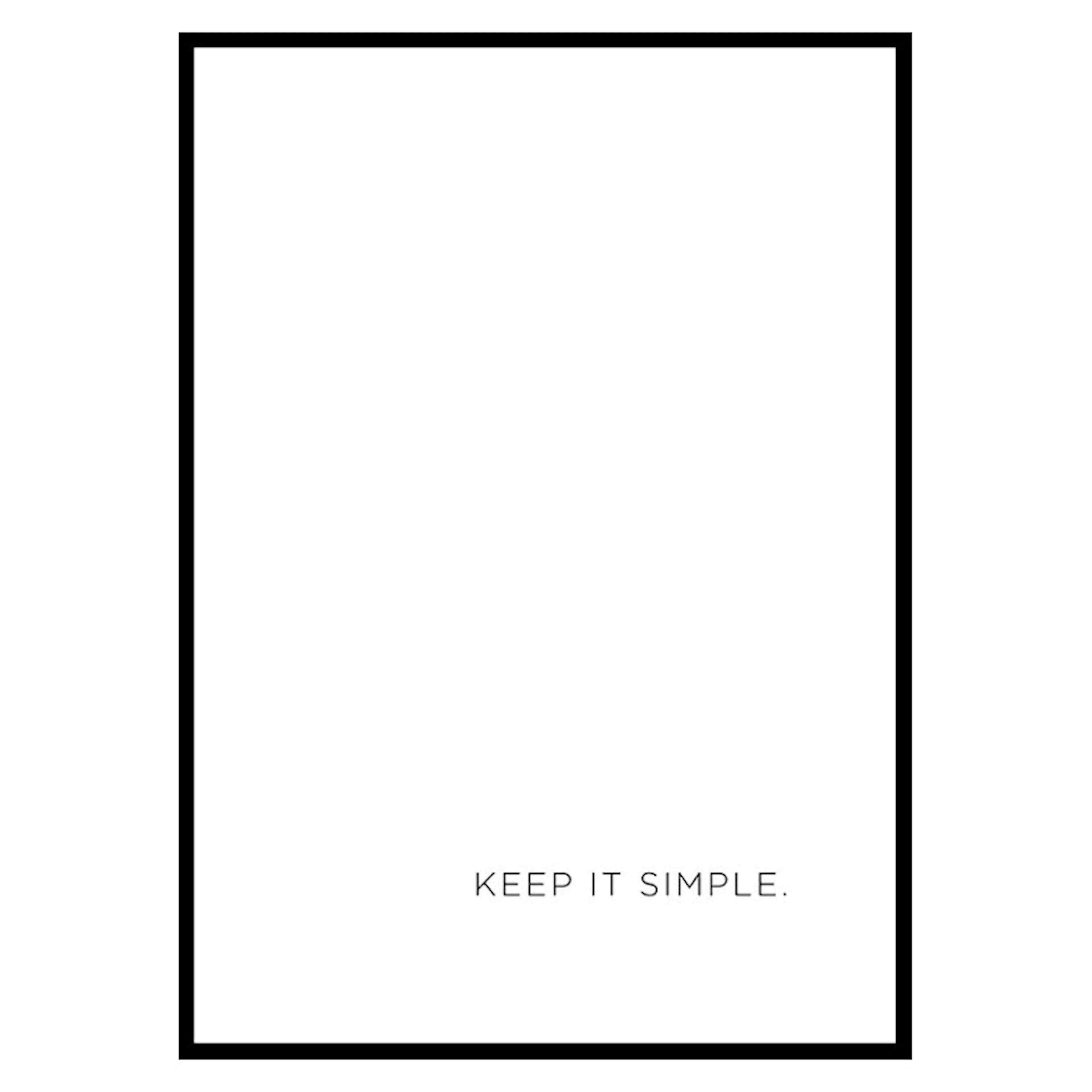 Poster Gallerix Keep It Simple