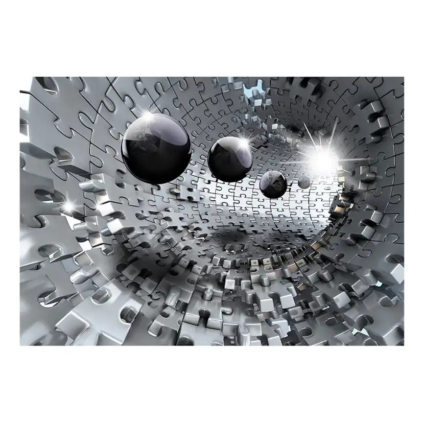 Fototapet Arkiio Självhäftande Puzzle Tunnel