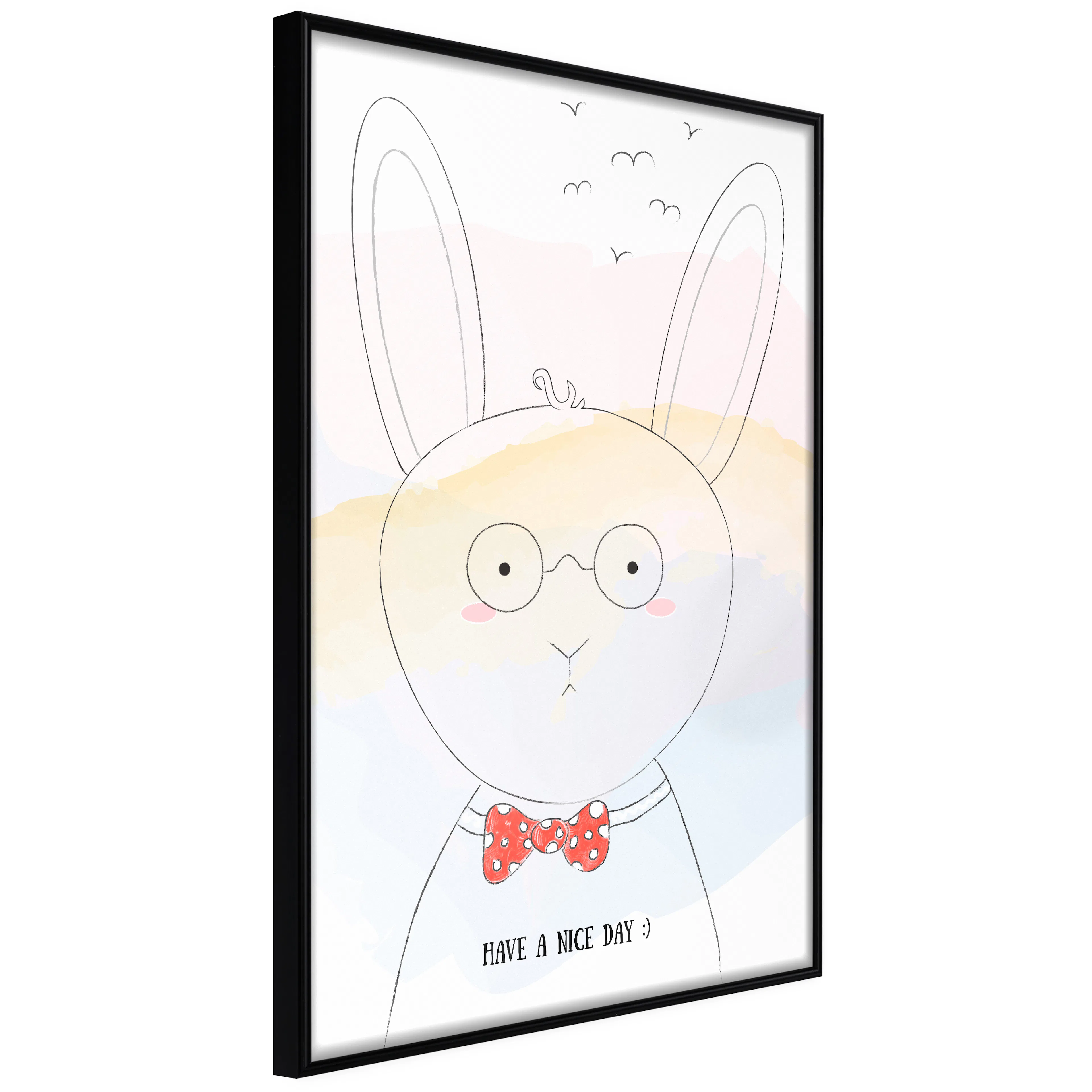 Affisch - Greetings from Rabbit [Poster] 40x60 Svart ram, 40x60 cm