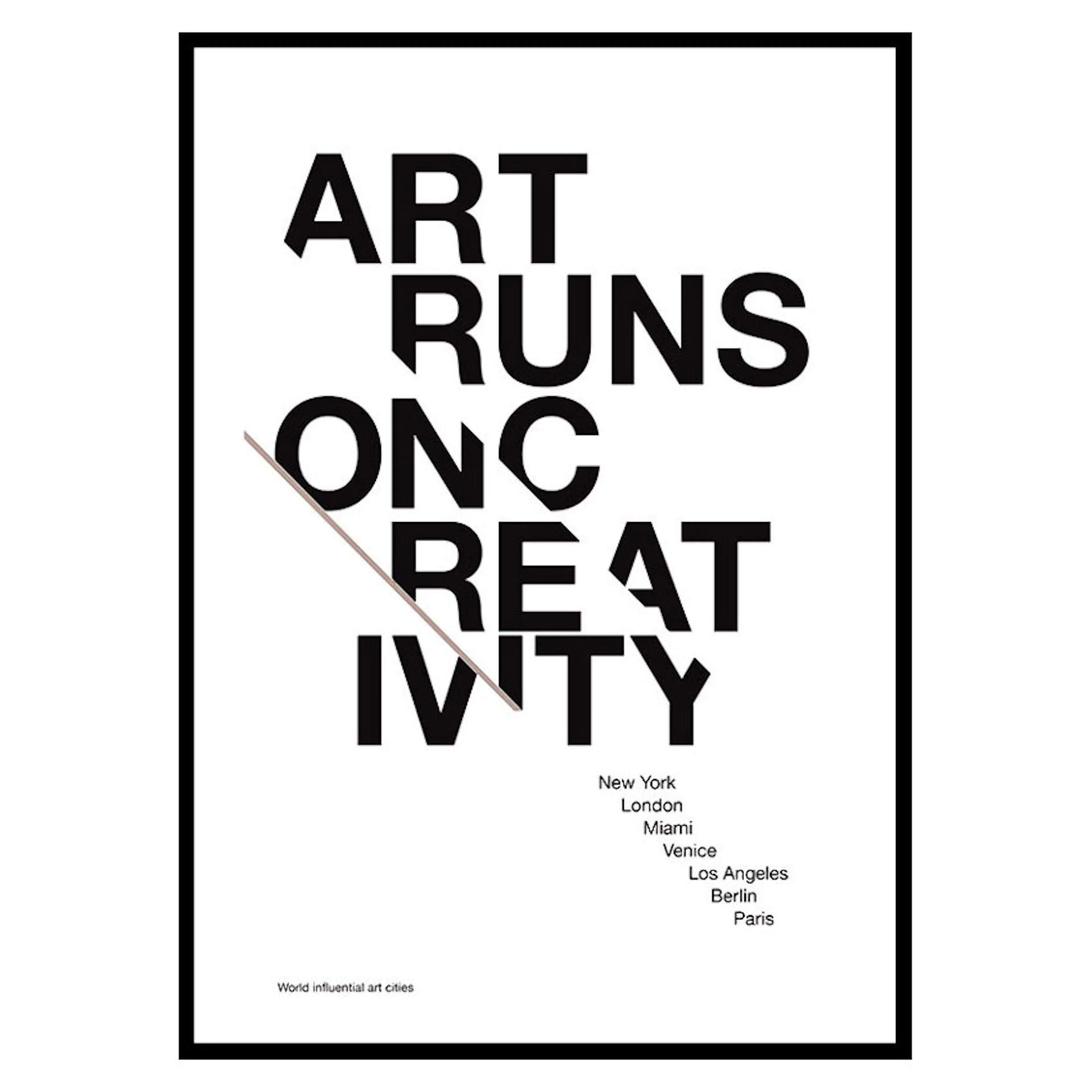 Poster Gallerix Art Runs On Creativity