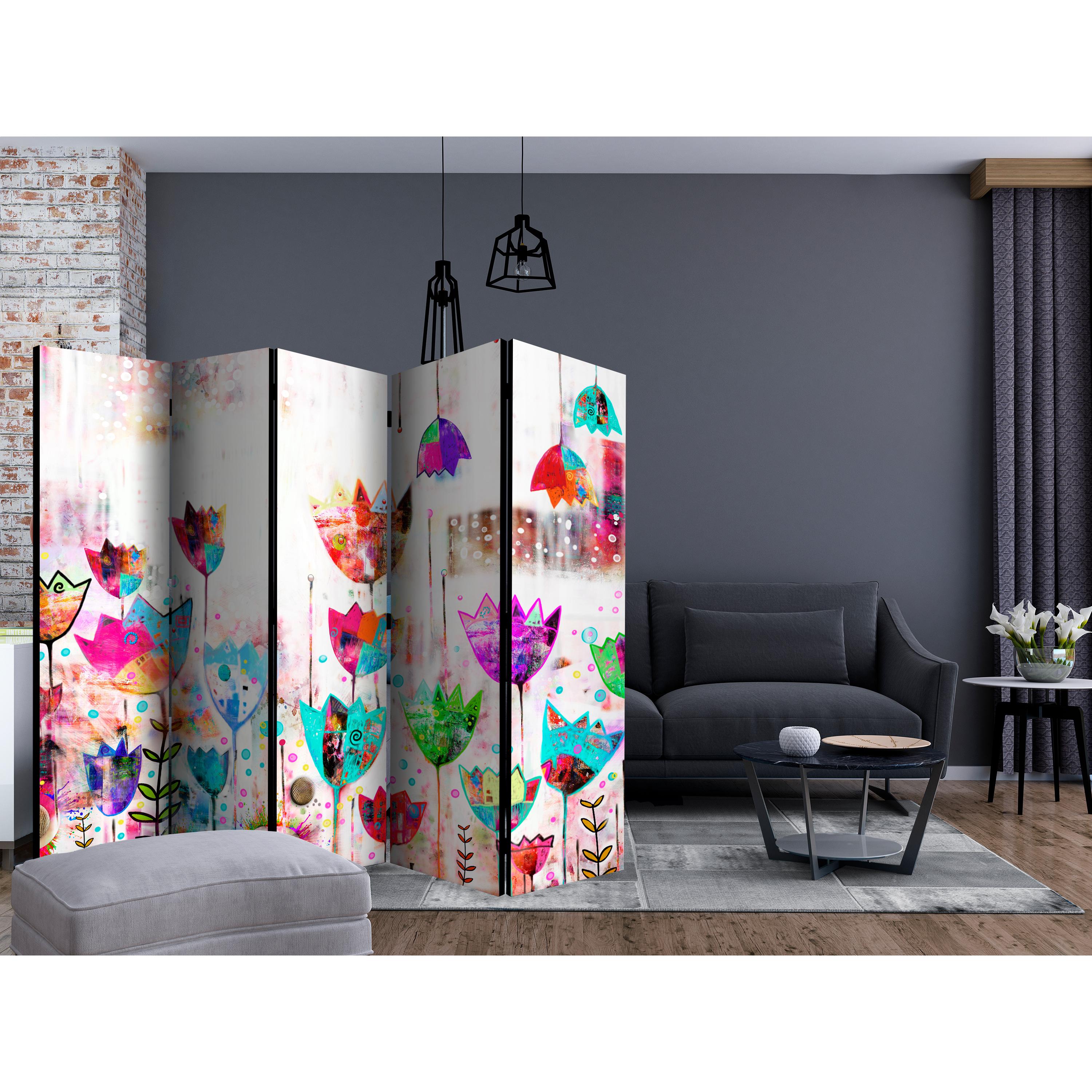 Rumsavdelare Arkiio Colorful Tulips II 225x172 cm