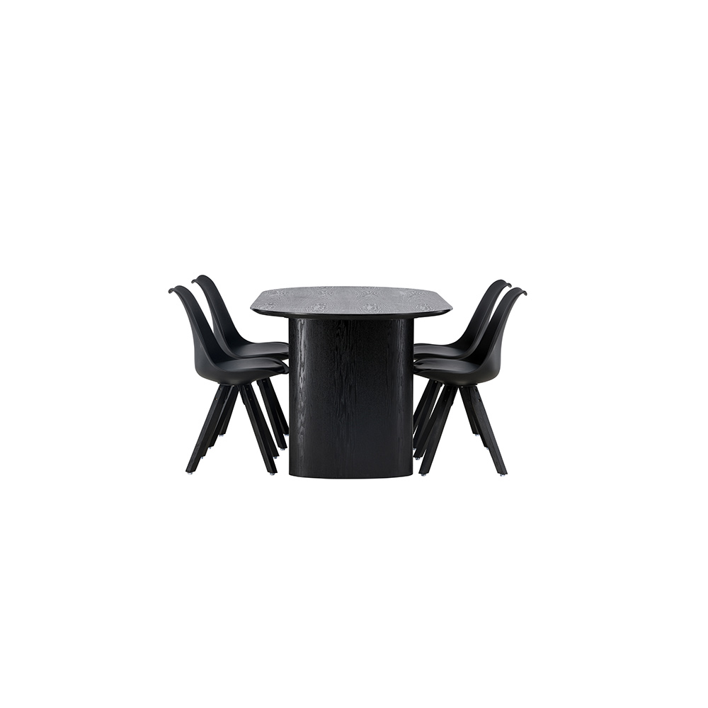 Matgrupp Venture Home Isolde med 4 st Zeno stolar