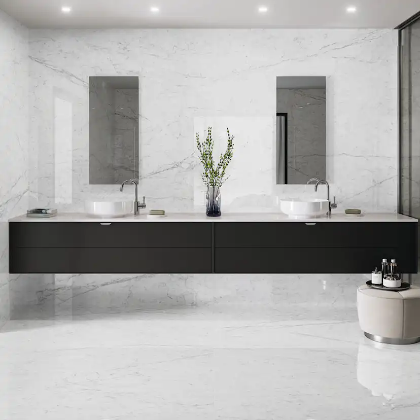 Klinker Lhådös Carrara Marmor Blank 60x120 cm