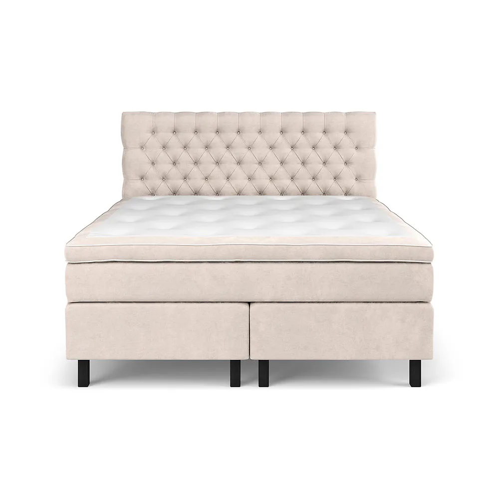 Celine Sängpaket 180x200cm 180x200, Beige, Medium, Svarta träben