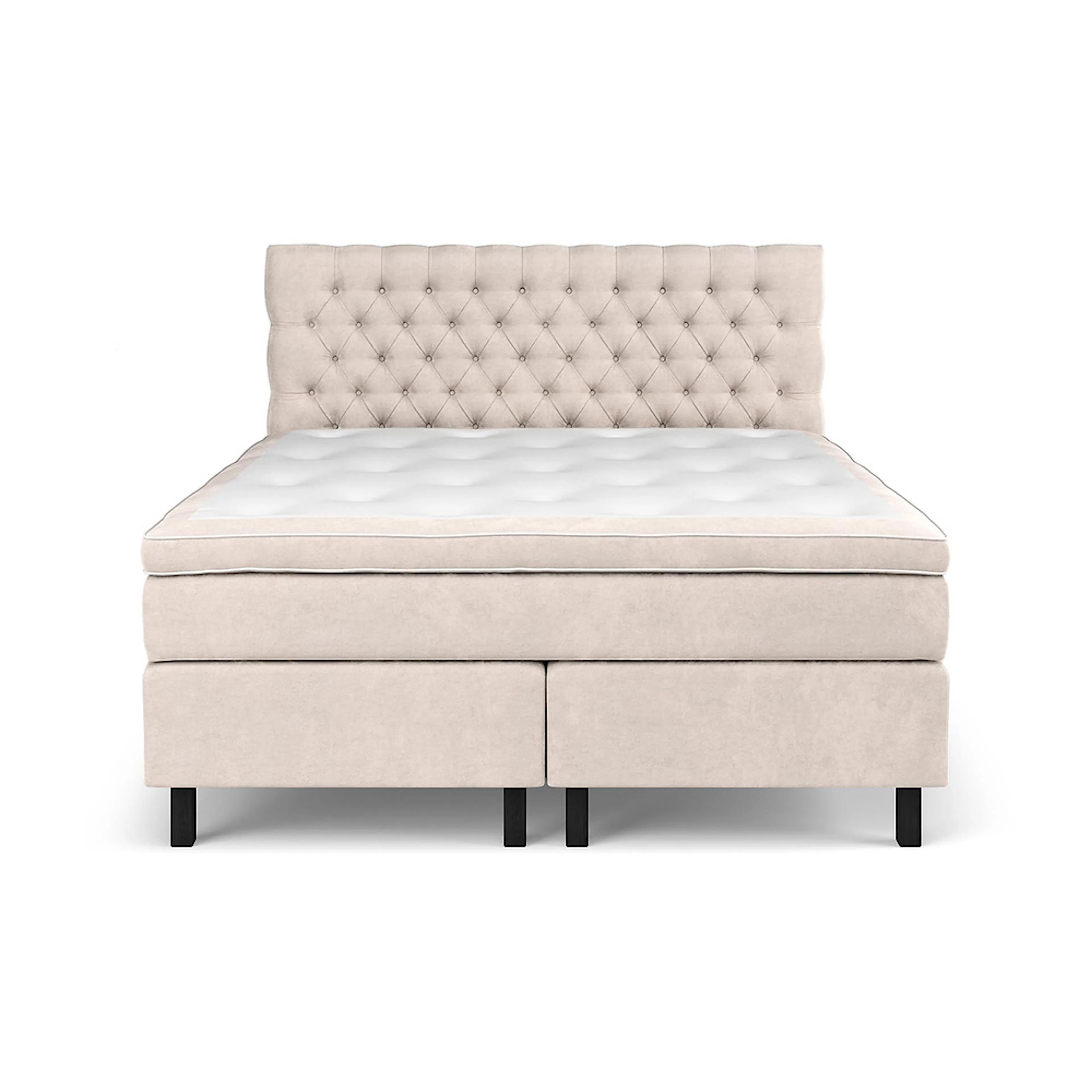Celine Sängpaket 180x200cm 180x200, Beige, Medium, Svarta träben
