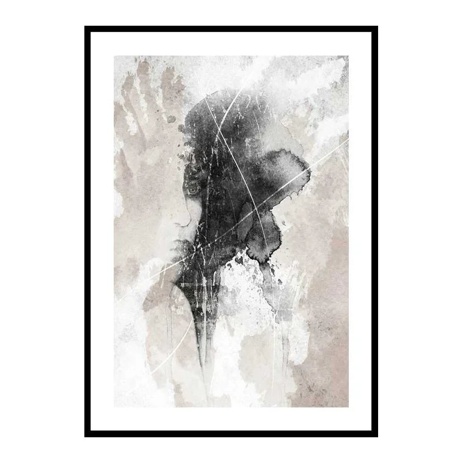 Poster Gallerix Watercolor Lines No1