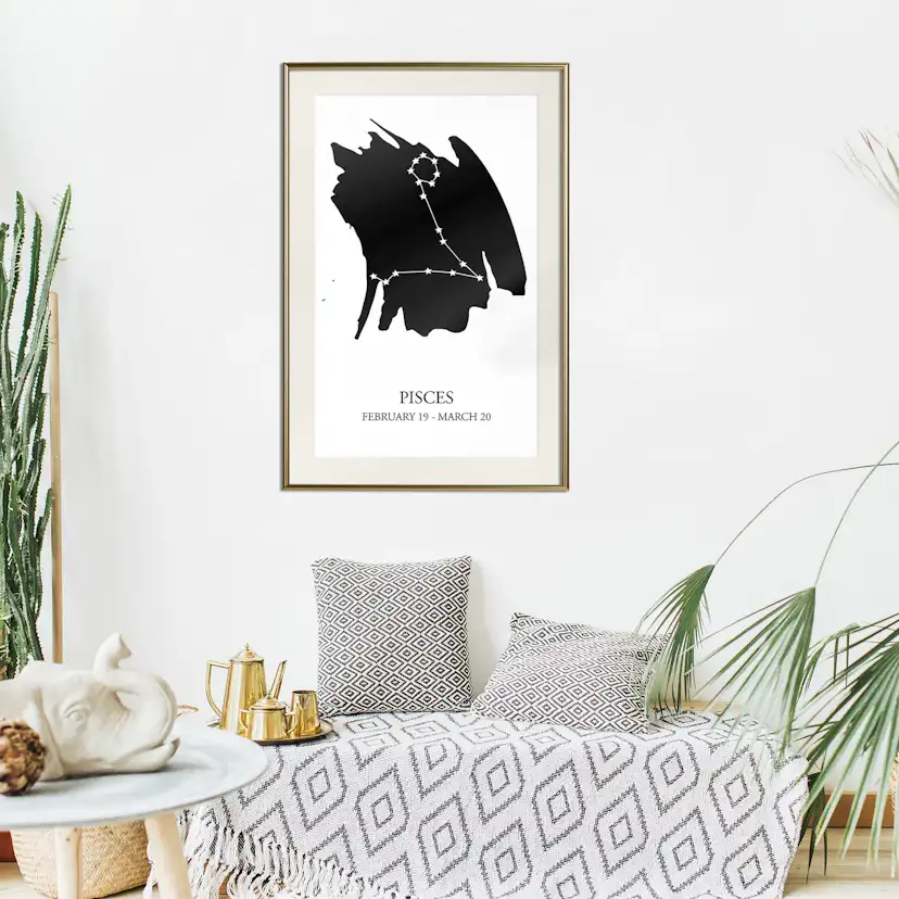 Poster Artgeist Affisch Zodiac Signs Pisces
