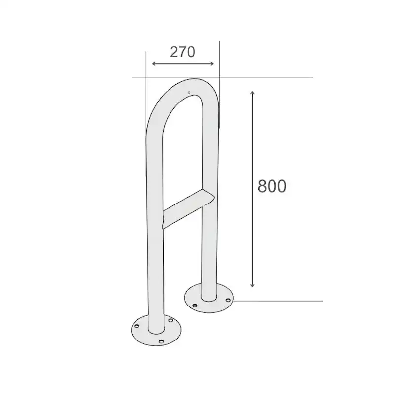 Cykelställ R&R Solutions Economy För 2 Cyklar Golvmonterad