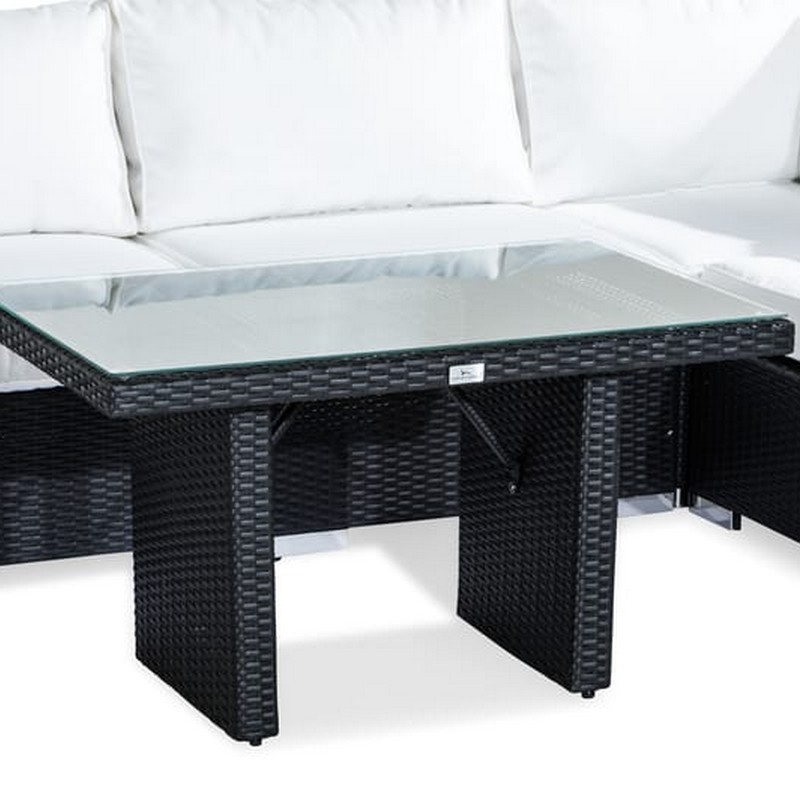 Loungegrupp Comfort Garden Bahamas 5-sits L-Soffa med Avslut och Bord