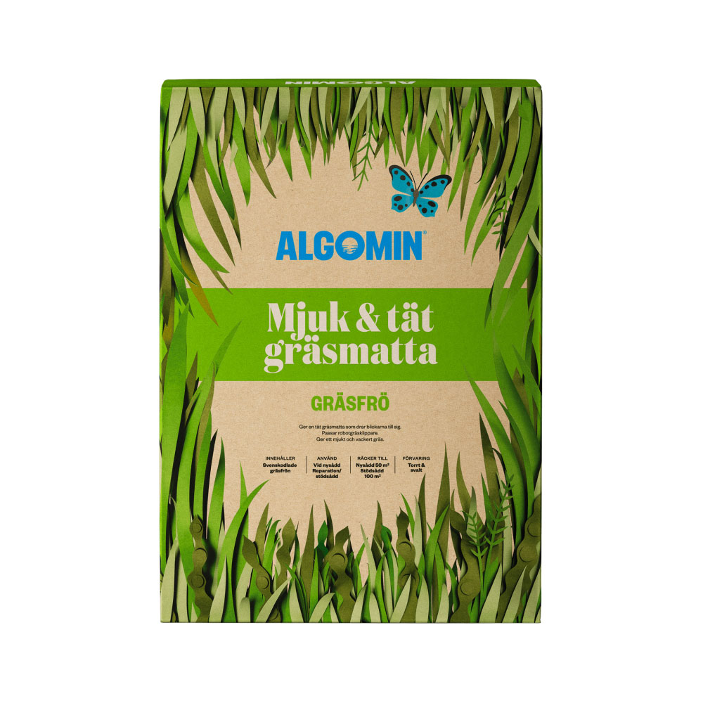 Gräsfrö Algomin Mjuk & Tät Gräsmatta