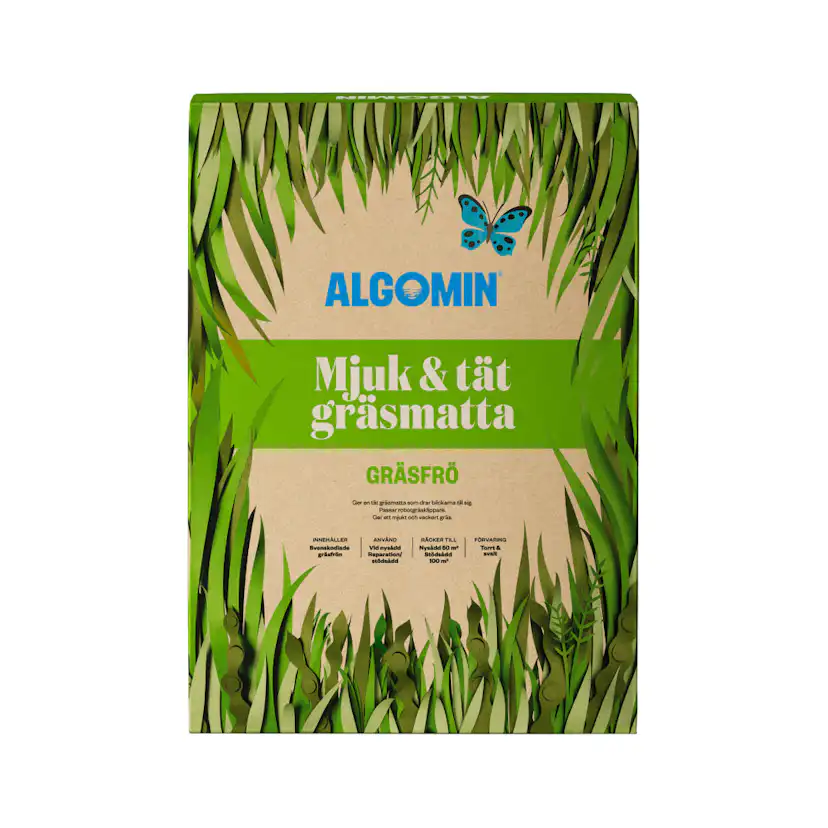 Gräsfrö Algomin Mjuk & Tät Gräsmatta
