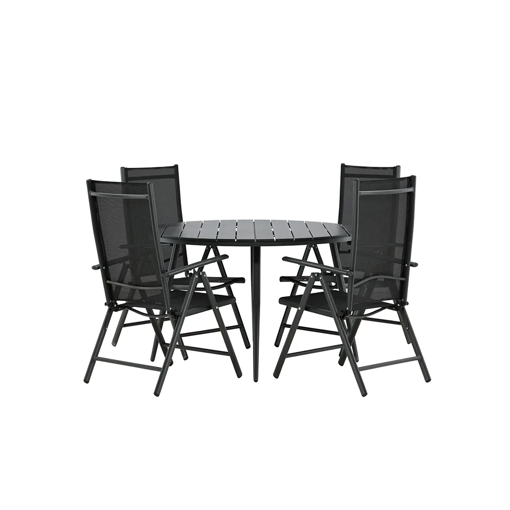 Matgrupp Venture Home Break Ø120 cm med 4 Break Stolar