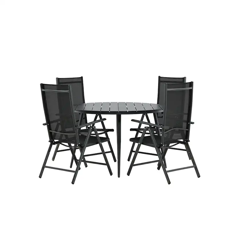 Matgrupp Venture Home Break Ø120 cm med 4 Break Stolar