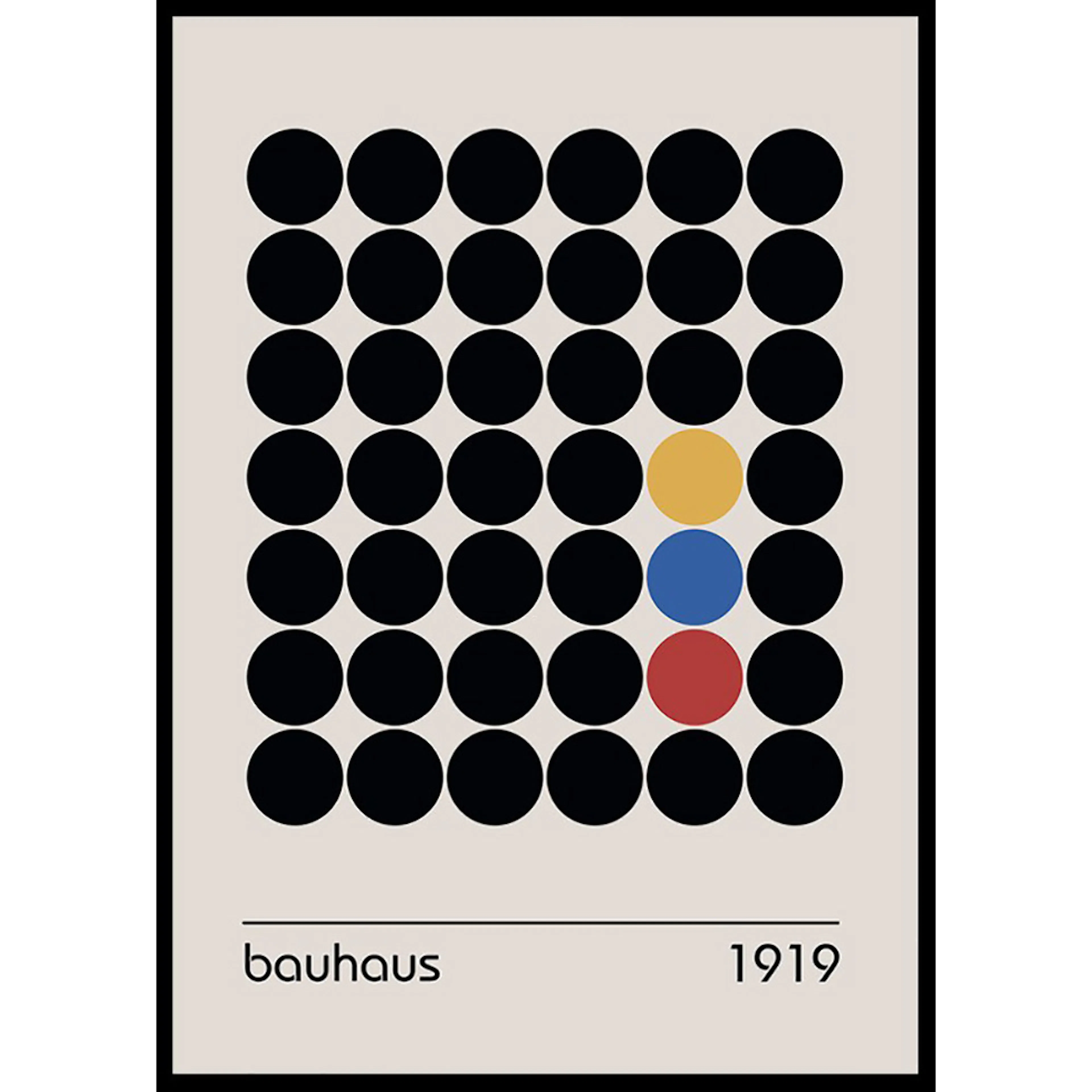 Poster Gallerix Bauhaus Dots 1919