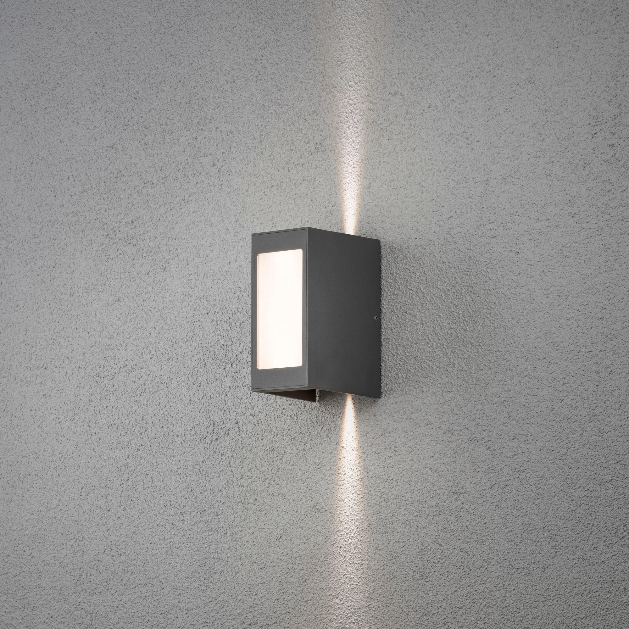 Cremona vägglykta upp/ned/fram 3x3W "High Power" LED mörkgrå WxDxH: 80x130x70 mm