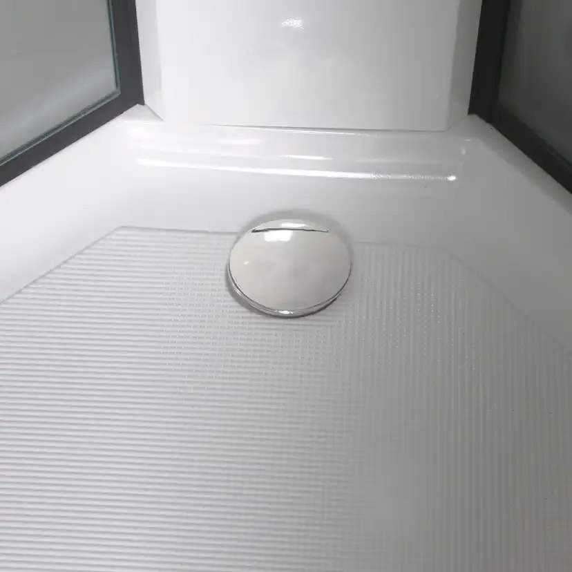 Duschkabin Bathlife Betrakta 90x90 Svart/Vit