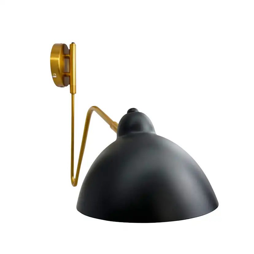 Vägglampa Dyberg Larsen Futura med Böjd Arm