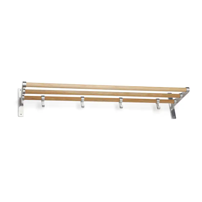 Hatthylla Habo Elegant 40cm Aluminium & Ek med Krokar