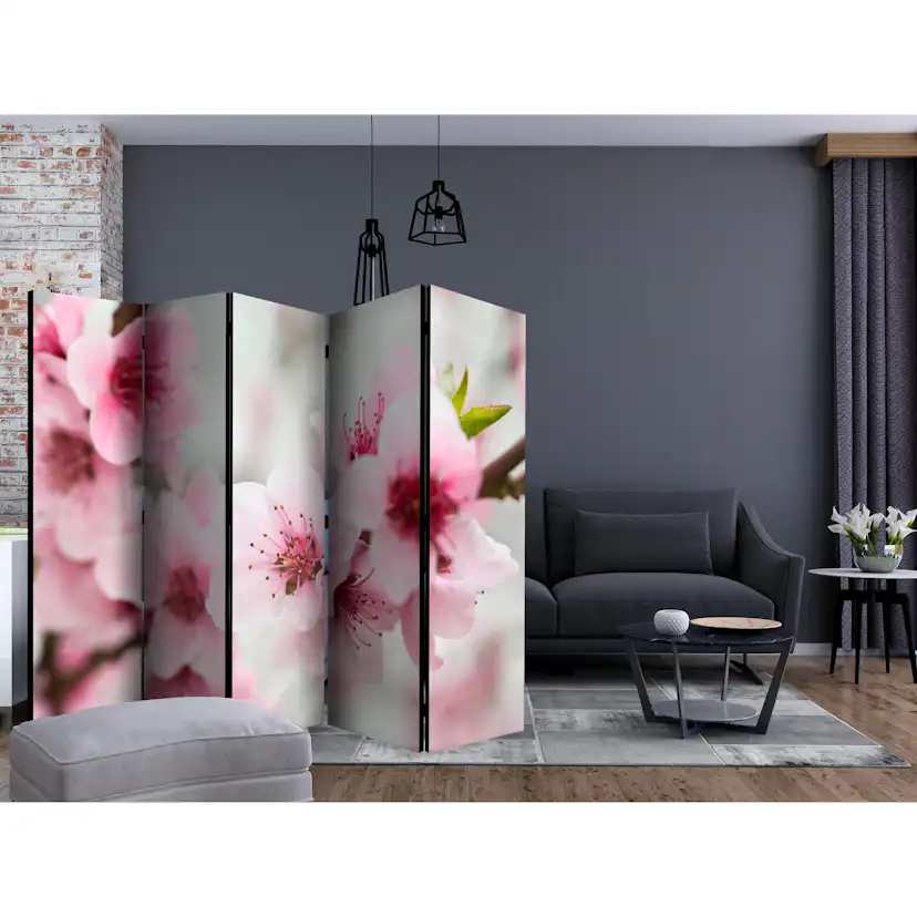 Rumsavdelare Arkiio Spring Blooming Tree Pink Flowers II 225x172 cm