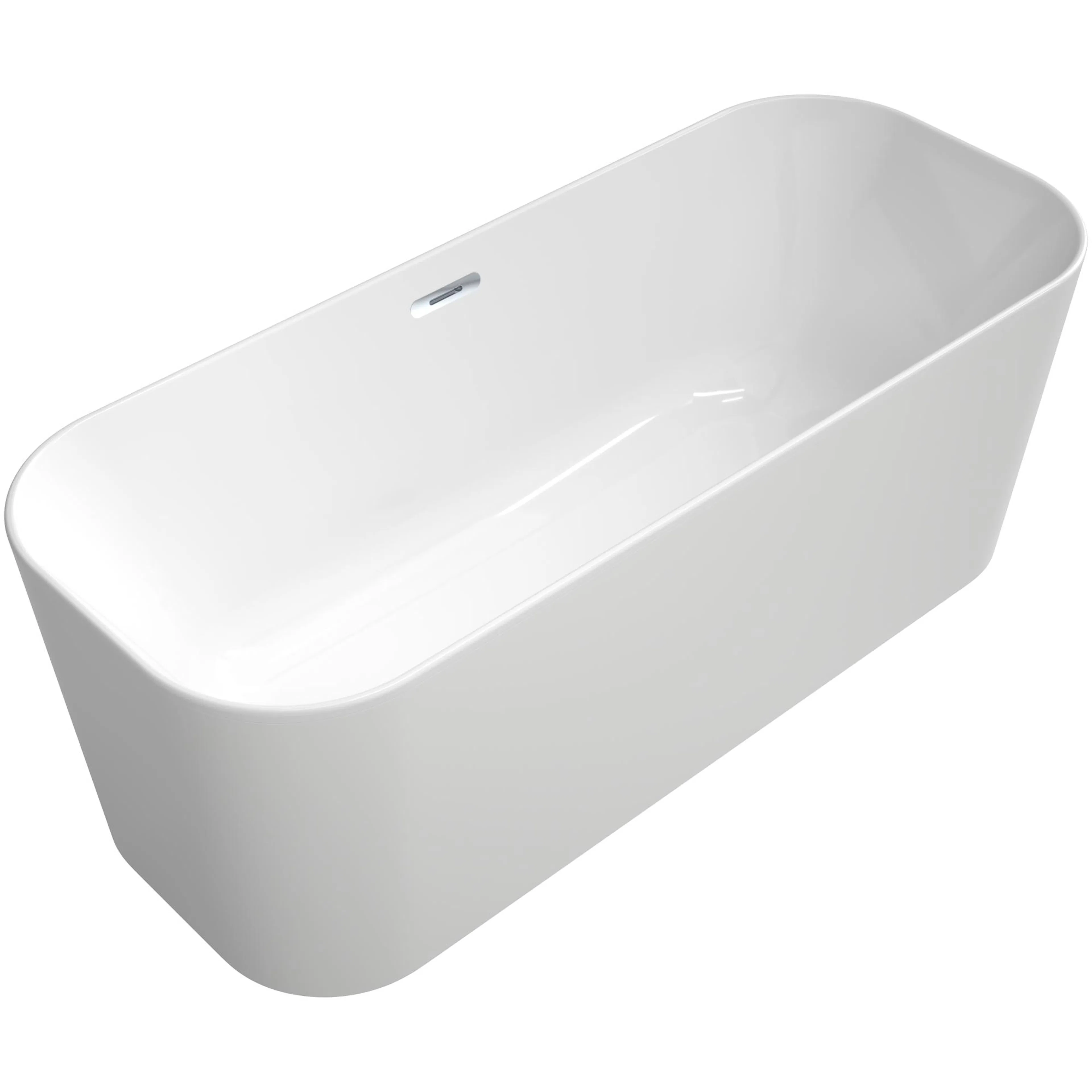 Badkar Villeroy & Boch Finion UBQ177FIN7A100V401 Vit Alpin, Krom, Utan Designring, Bräddavlopp, Utan Belysning