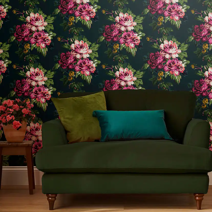 Tapet Joules Invite Floral Peacock