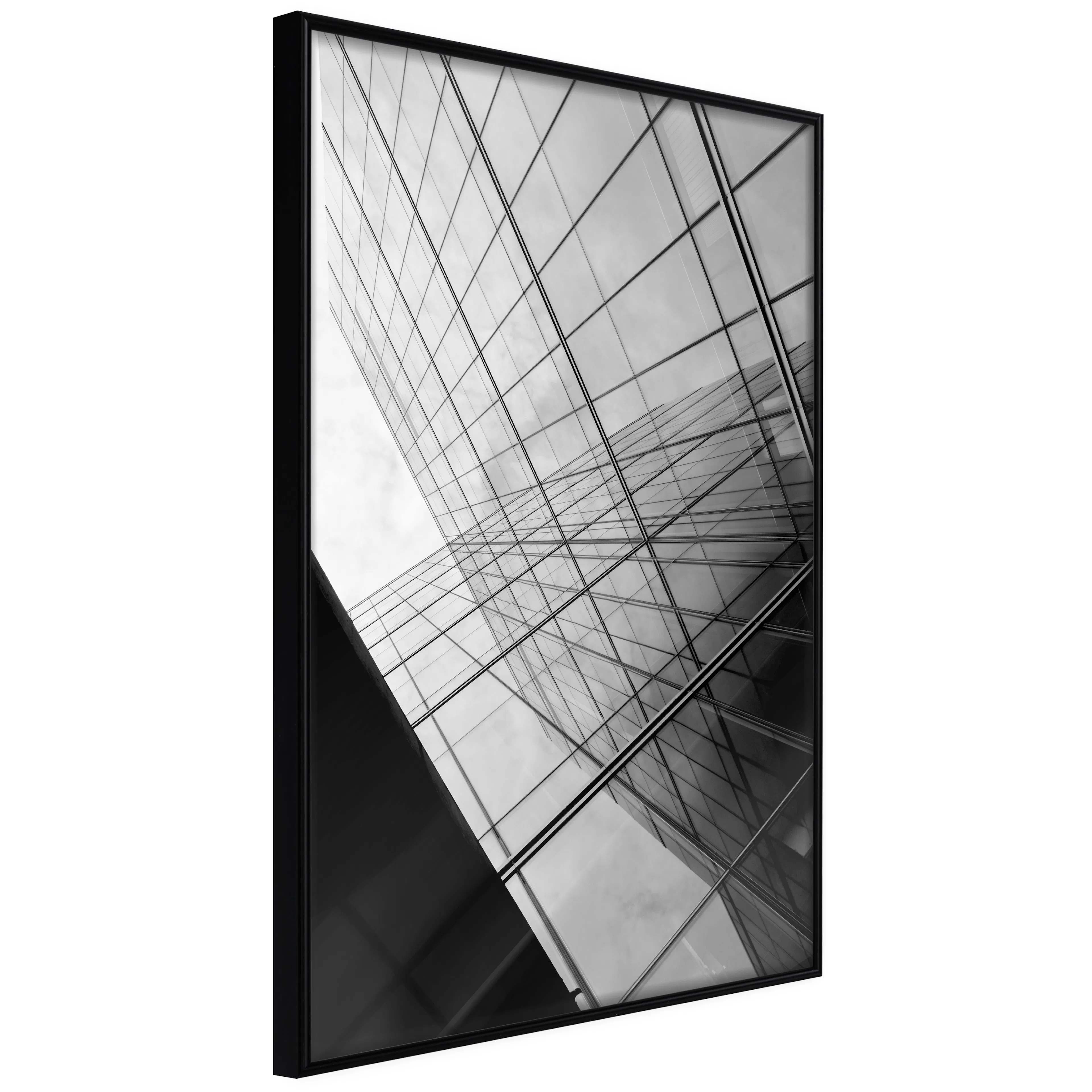 Affisch - Glass Skyscraper [Poster] 40x60 Svart ram, 40x60 cm