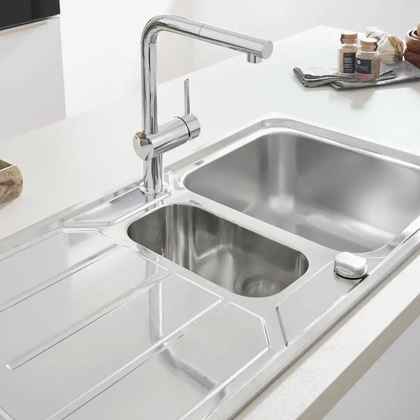 Köksblandare Grohe Minta 32168 Engreppsblandare Krom med Svängbar Pip & StarLight