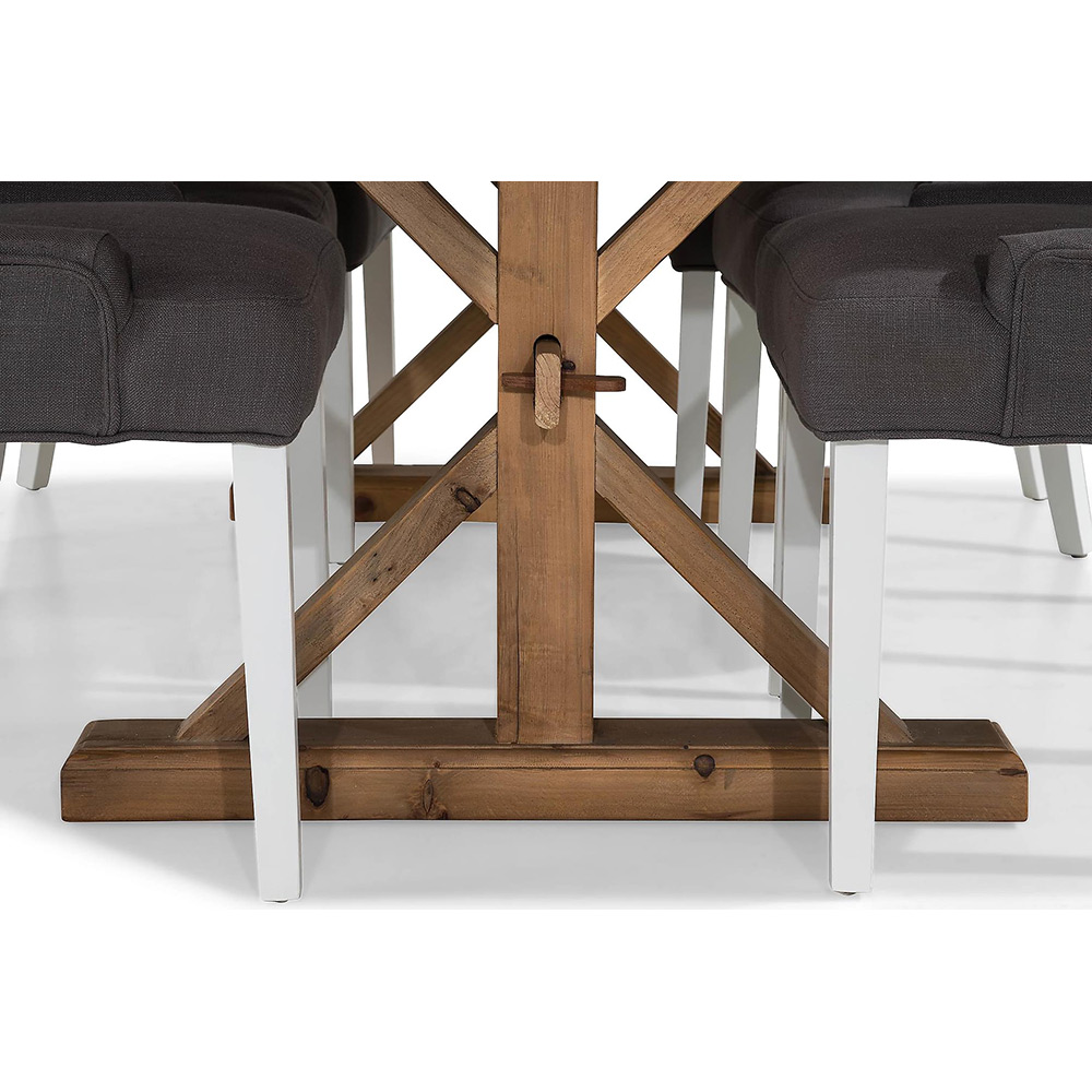 Matgrupp In Living Lyon 200x100 cm Natur/Grå med 6 st Viktoria Stolar