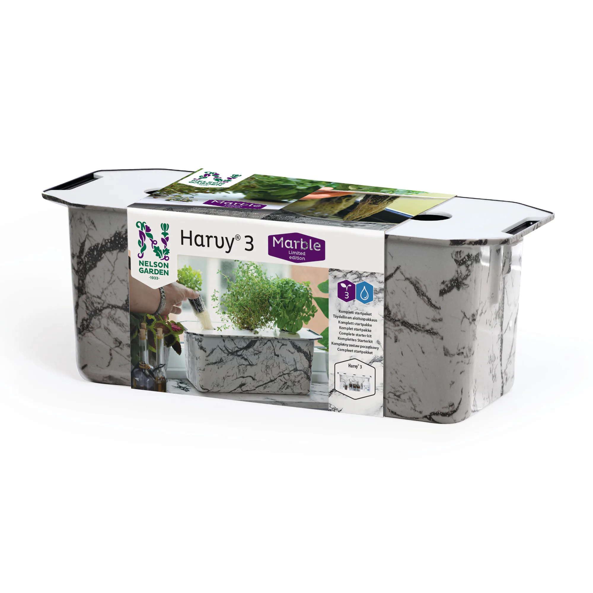 Startpaket Nelson Garden Odling Harvy3 Marmor