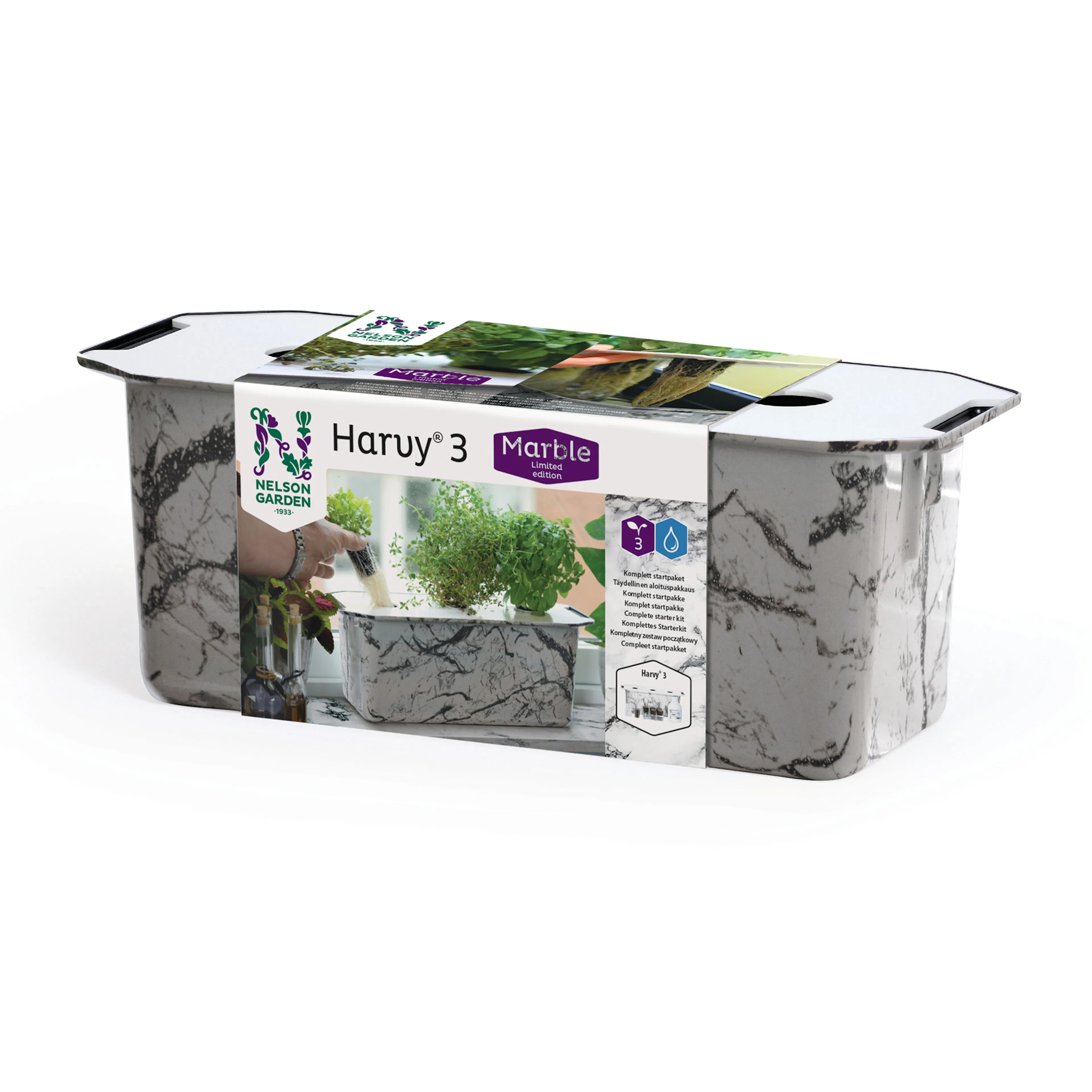 Startpaket Nelson Garden Odling Harvy3 Marmor