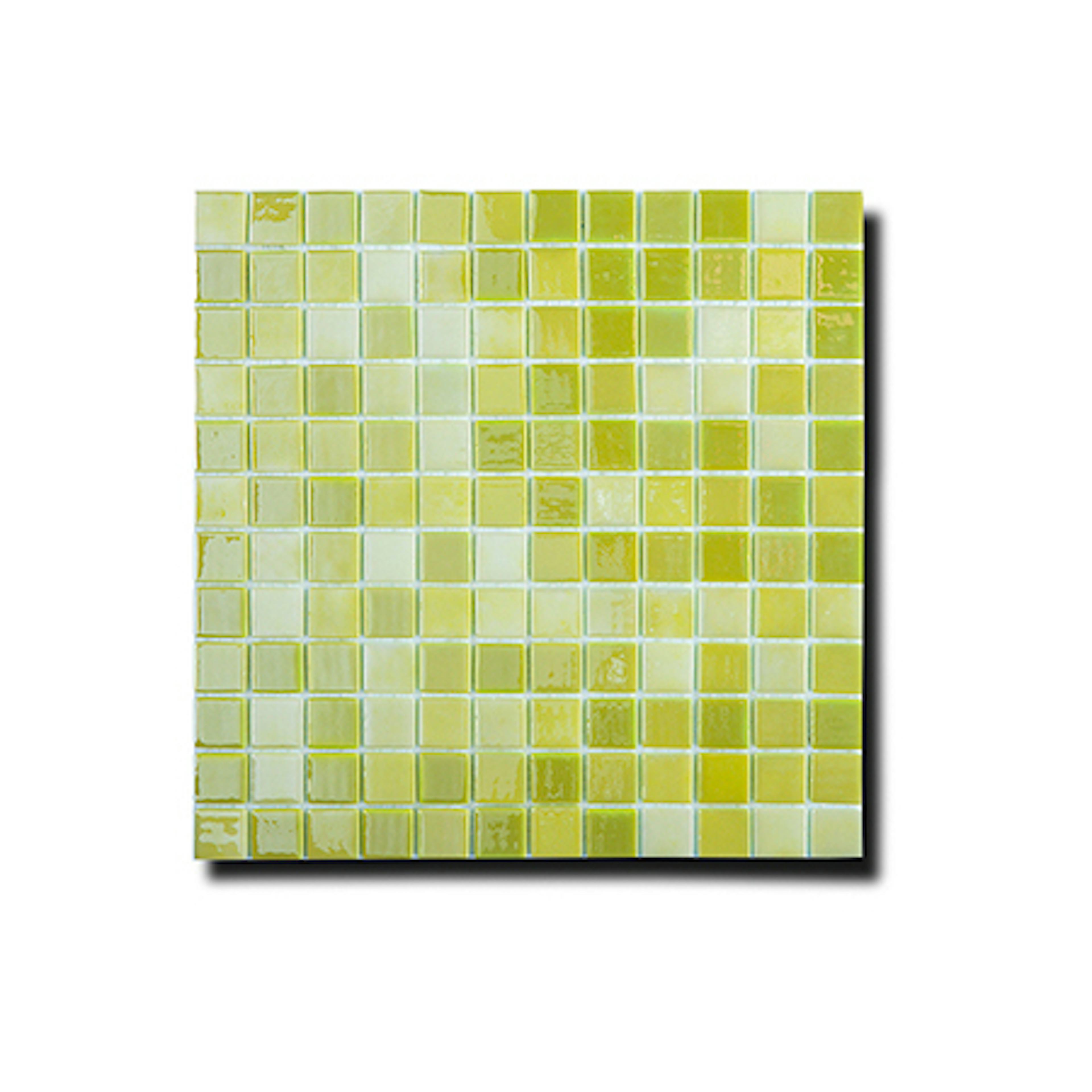 Mosaik Lhådös Glasmosaik Limegrön 2,5x2,5 cm