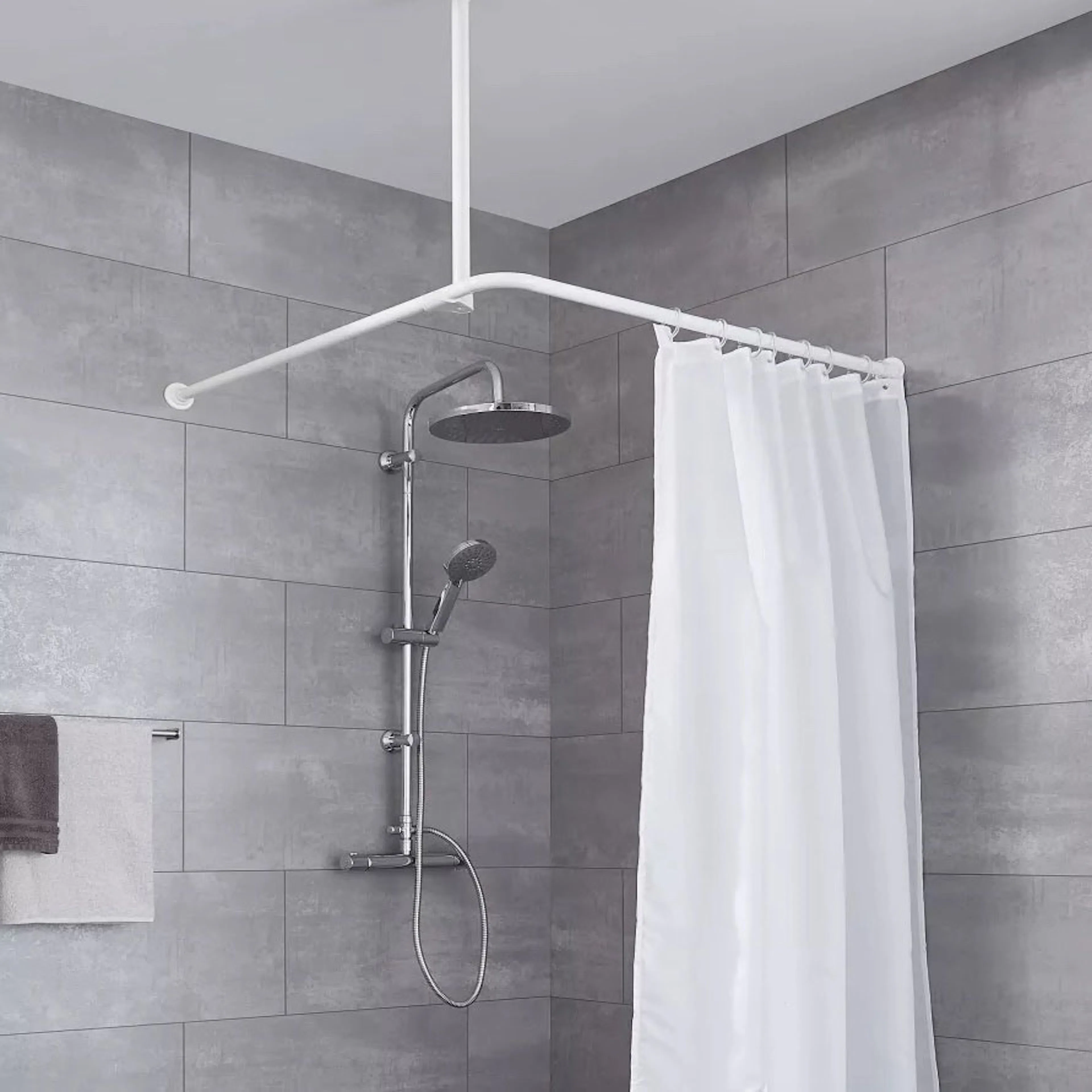 Draperistång Kleine Wolke 90x90 cm Vit