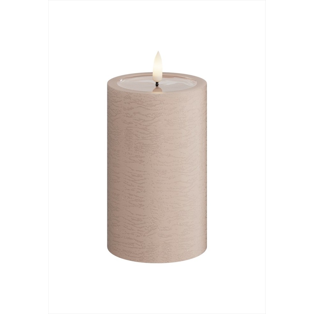 LED-Blockljus UNIQUE Candles 7,5x12,5 cm