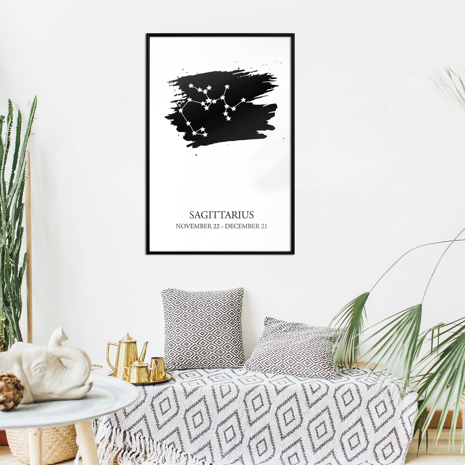 Affisch - Zodiac Signs: Sagittarius [Poster] 20x30 Svart ram, 20x30 cm