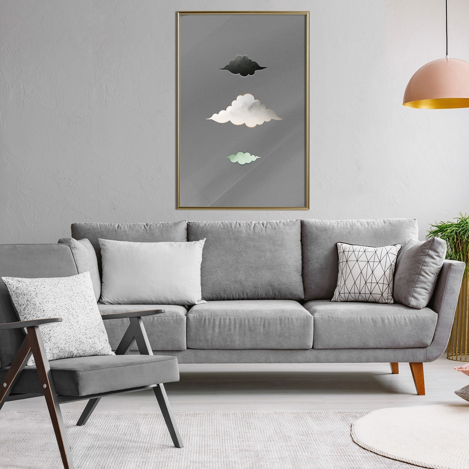 Affisch - Cumulonimbus [Poster] 20x30 Guld ram, 20x30 cm