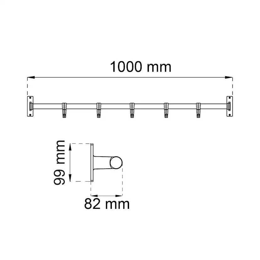 Kroklist Habo Elegant 100 cm