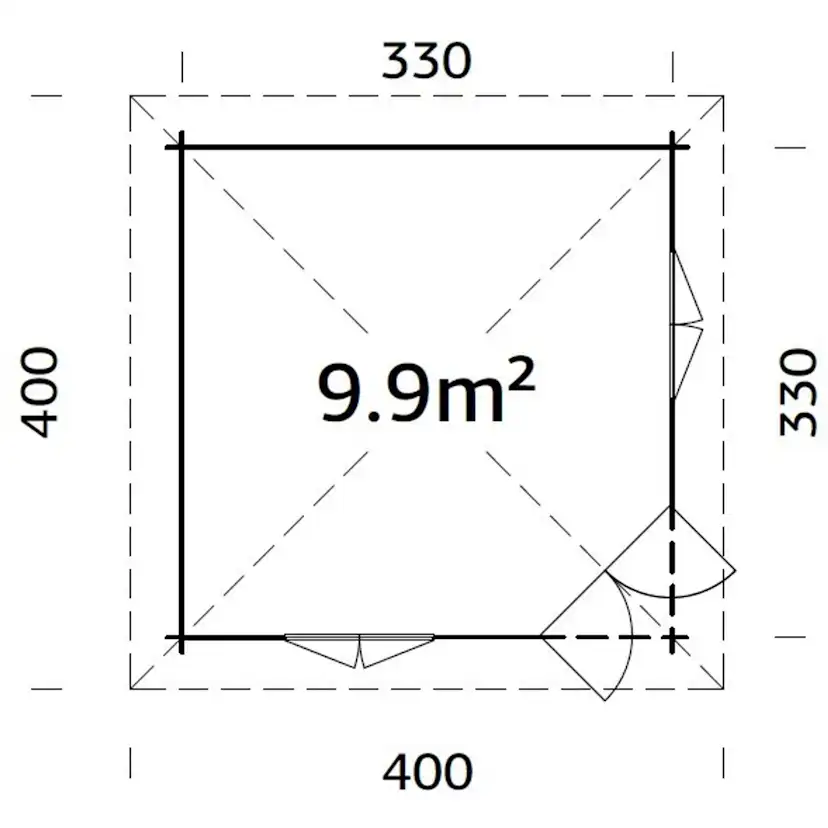 Lusthus Palmako Melanie 10,9 m2