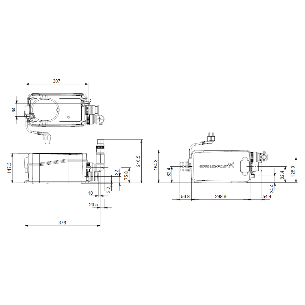 Avloppspump Grundfos Sololift2 D-2