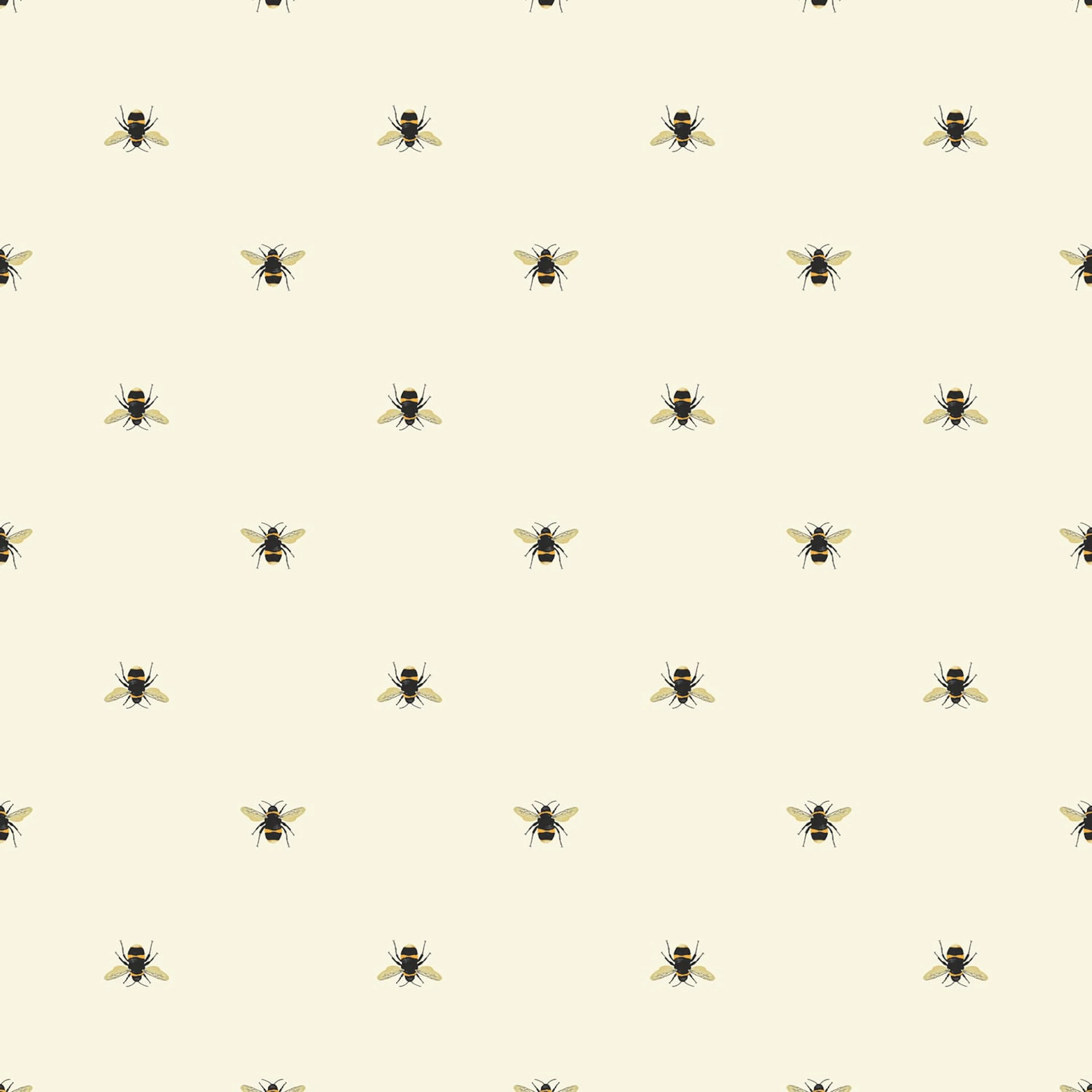 Fototapet Joules Botanical Bee Crème 10mx52 cm