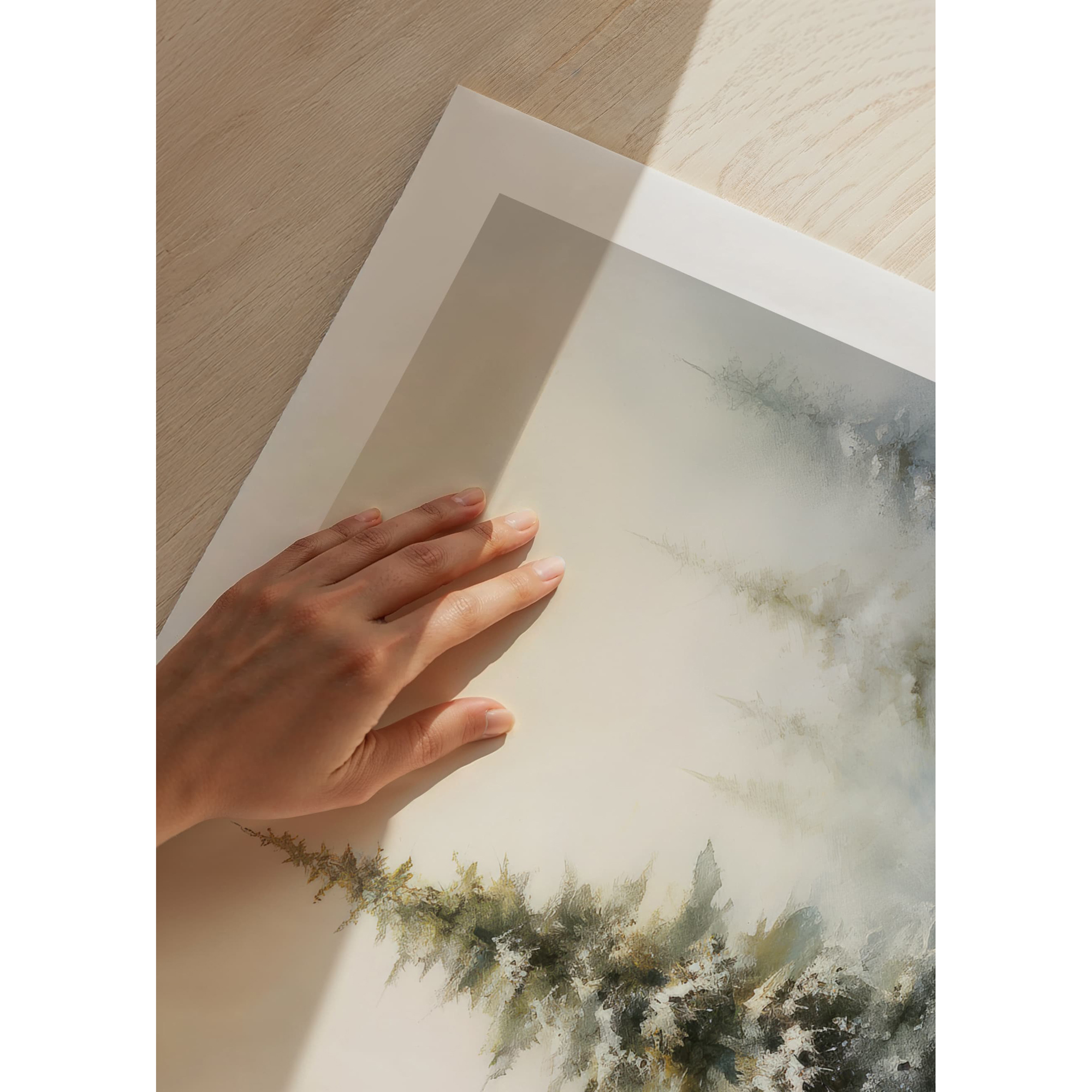 Poster Gallerix Winter Morning Pine Tree