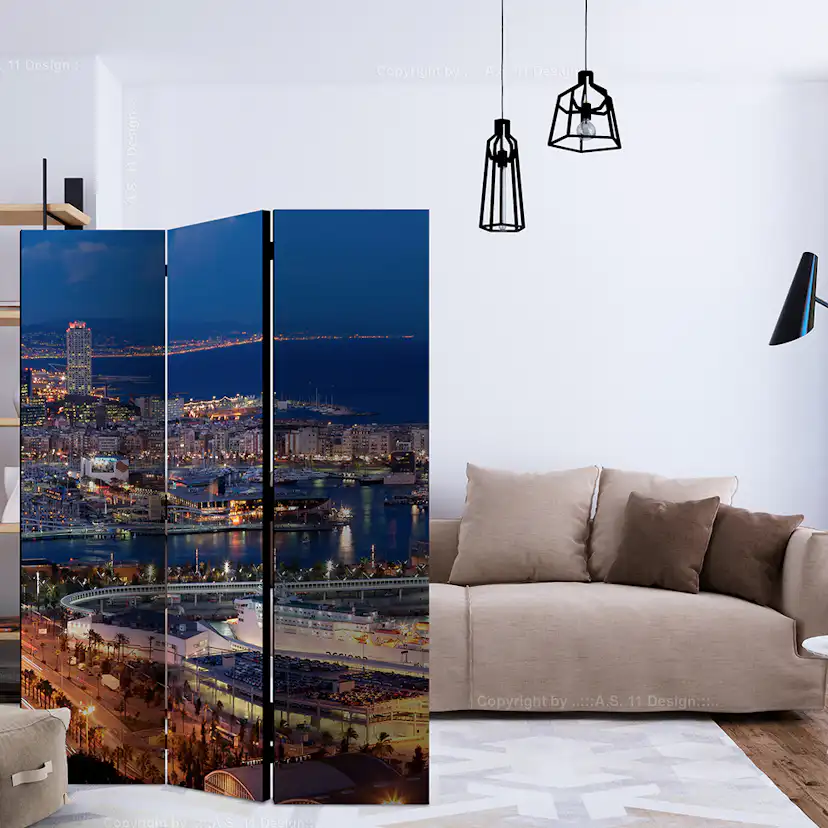 Rumsavdelare Skärmvägg Arkiio Illuminated Barcelona 135x172 cm
