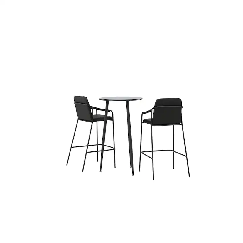 Matgrupp Venture Home Plaza Ø60 cm med 2 st Bella stolar