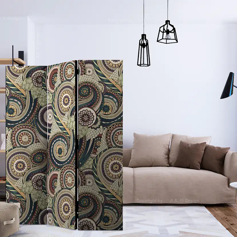 Rumsavdelare Skärmvägg Arkiio Posh Ornament 135x172 cm