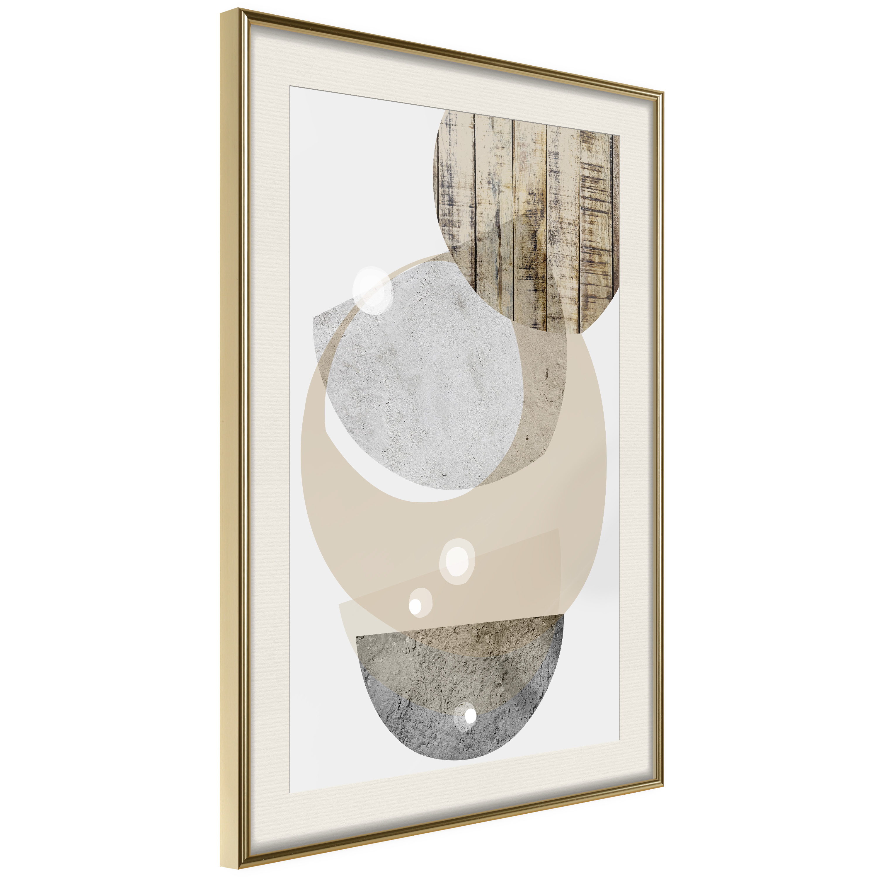 Poster Artgeist Affisch Beige Fusion