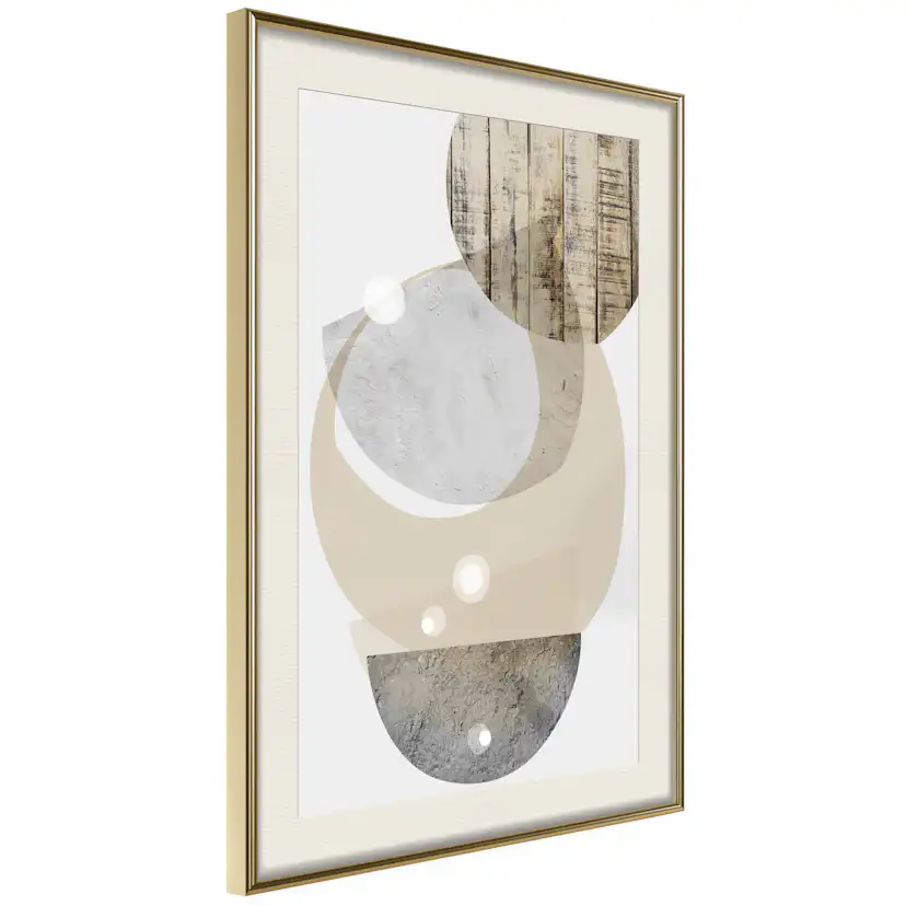 Poster Artgeist Affisch Beige Fusion