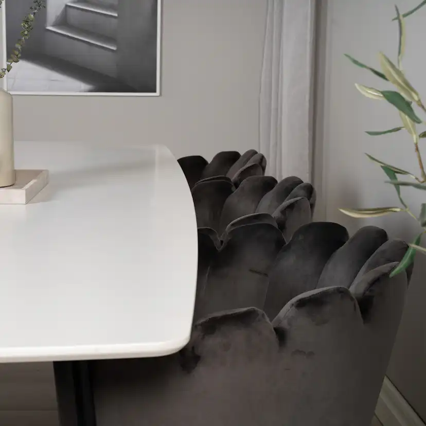 Matgrupp furniture/fashion Poker med 6 Limhamn Stolar