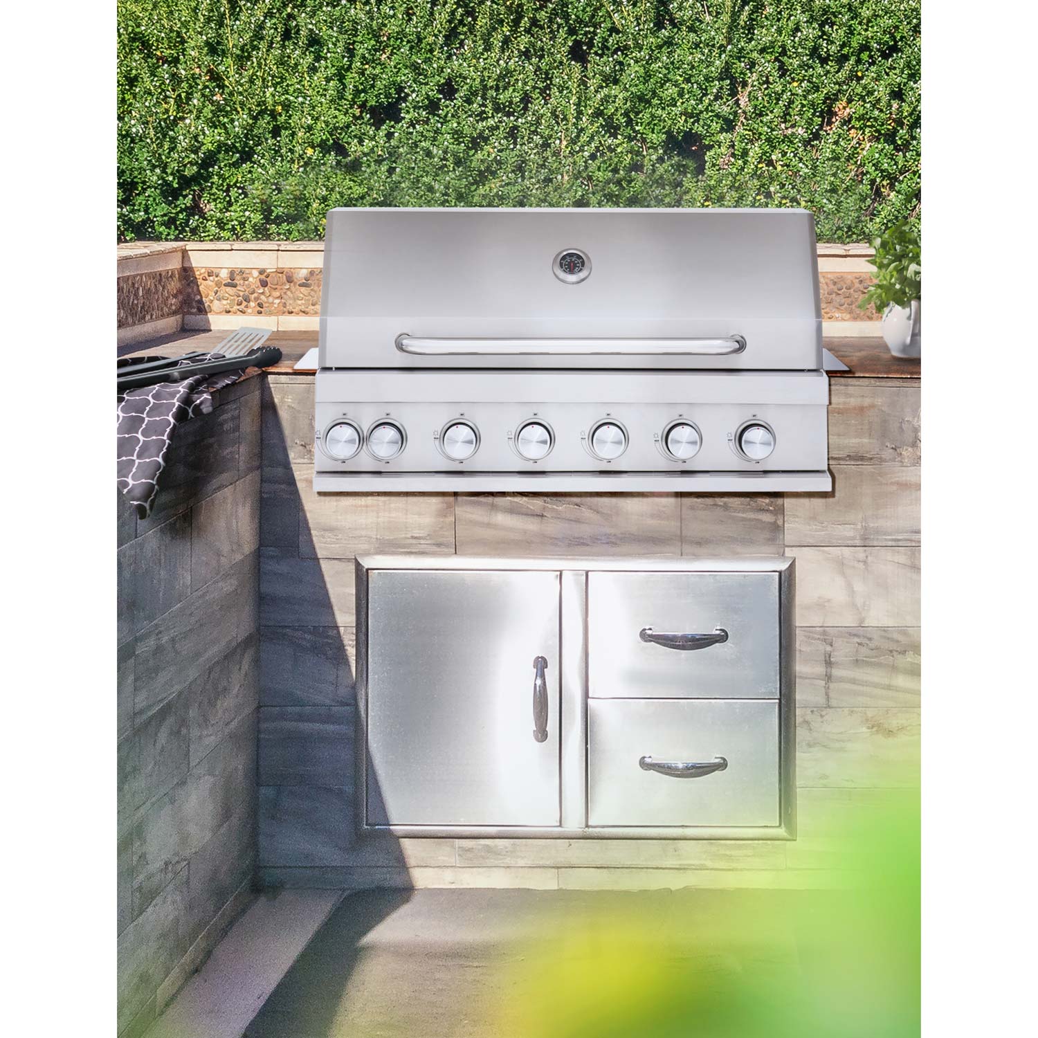 Gasolgrill Mustang Jewel 6 Built-In