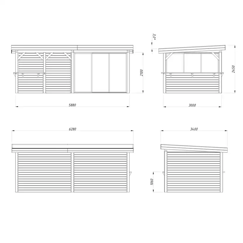 Uterum Palmako Lenna 16,6 m2 Set 407 Slide