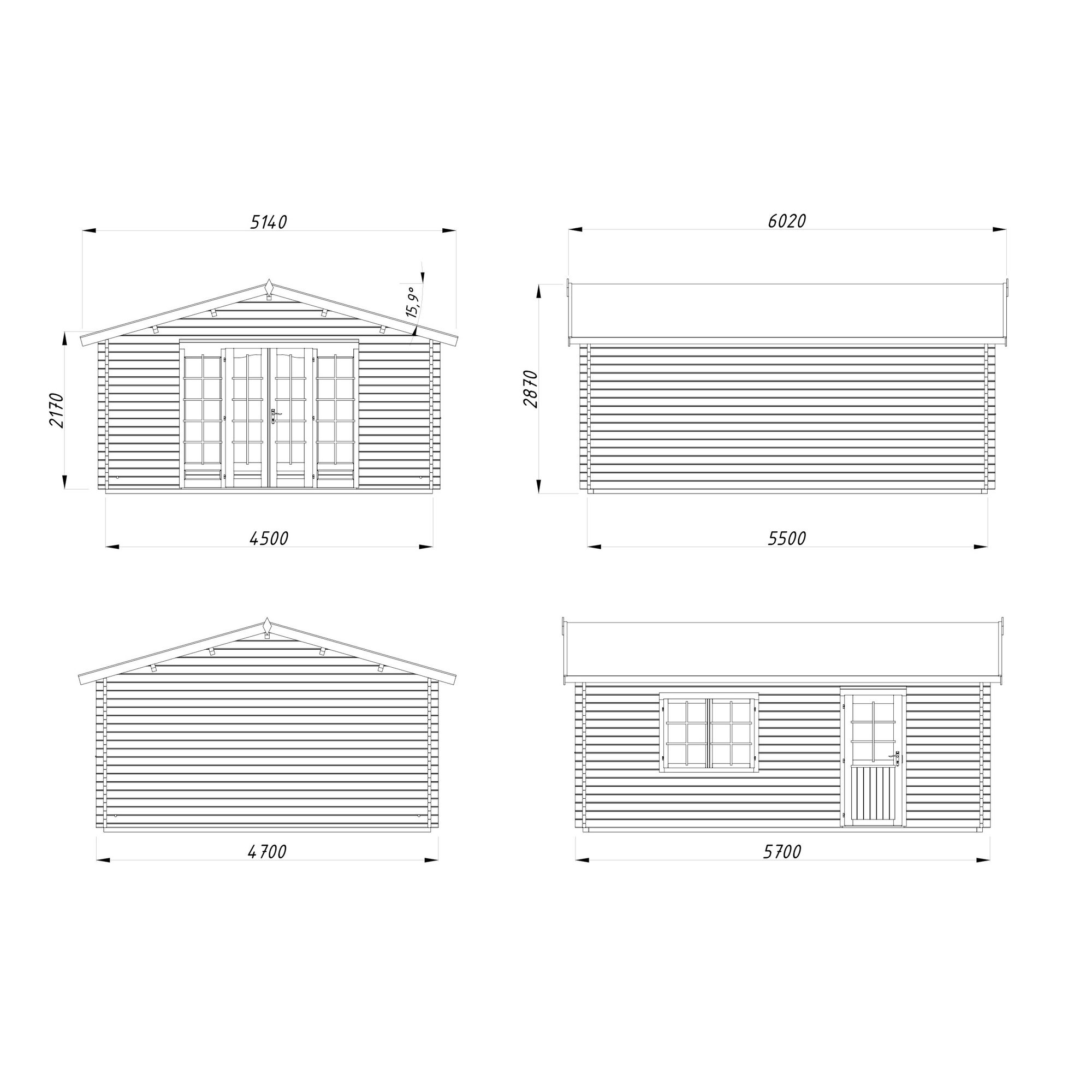 Stuga Palmako Irene 24,8 m2